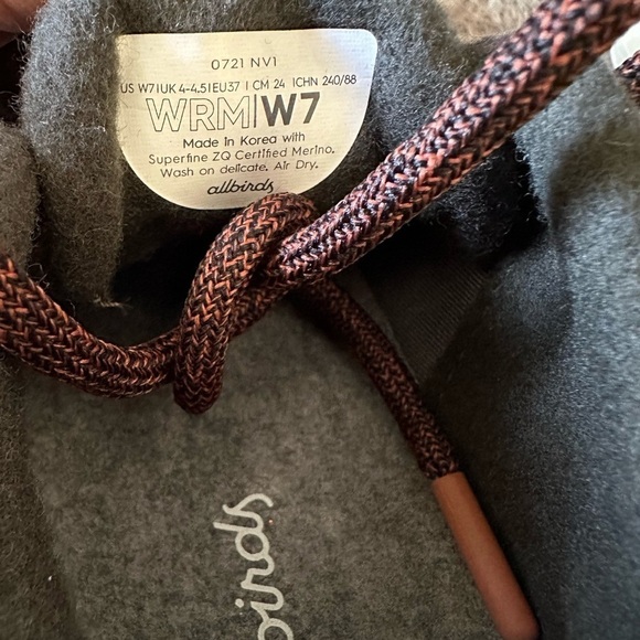 NWOT Allbirds Wool Runner Mizzles Shoes Women’s 7 - Picture 5 of 6